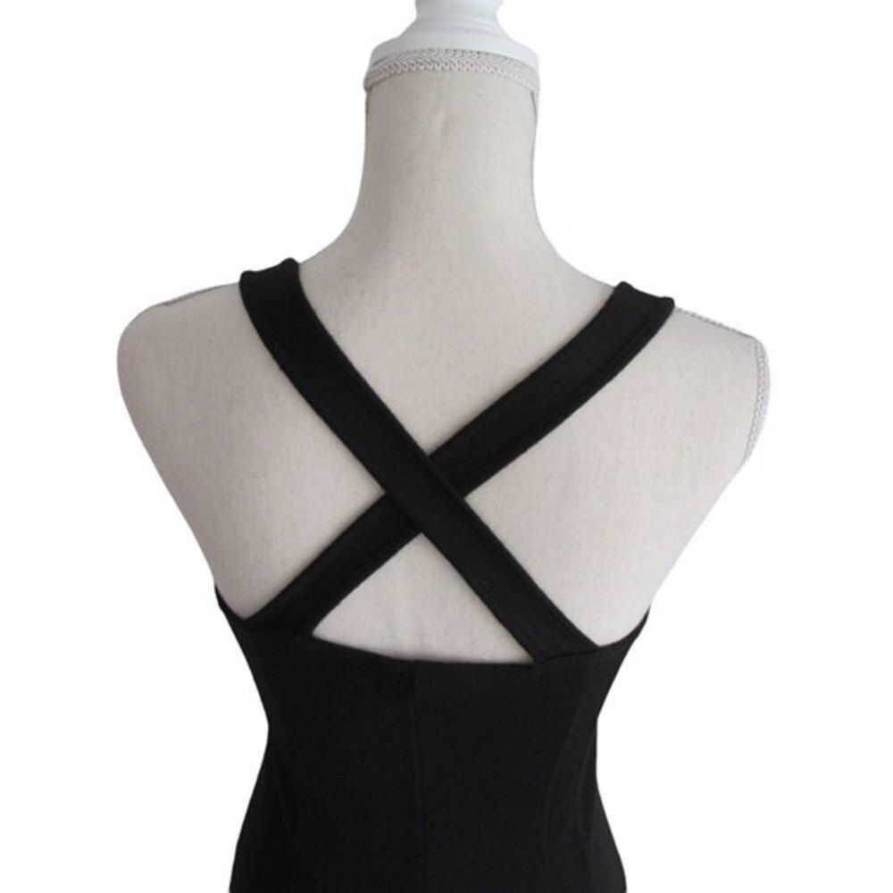 Form Fitting Knit Cross Back Dress by Banana Republic - Picture 3 of 13